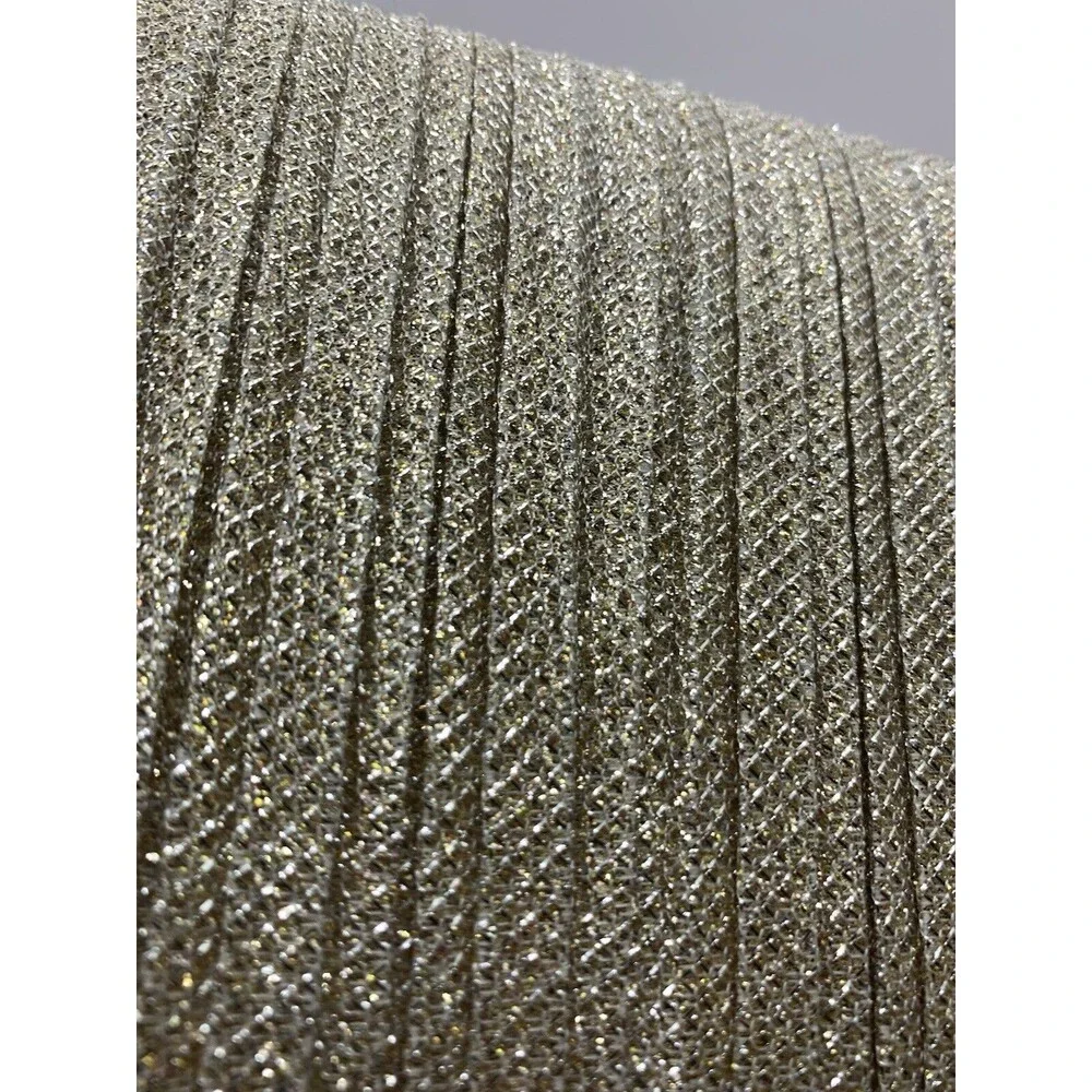 GOLD  Womens Glitter Evening Clutch Bag Wedding Purses Cocktail Party Prom